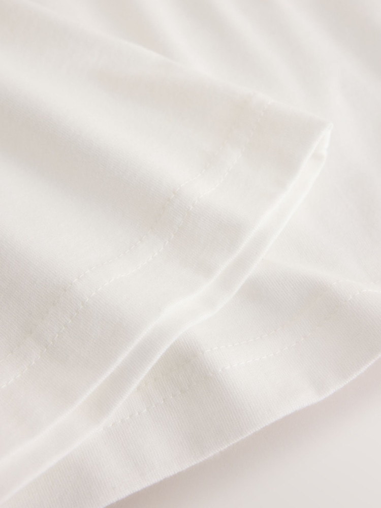 White Oversize Biscuit Graphic T-Shirt - Image 8 of 8