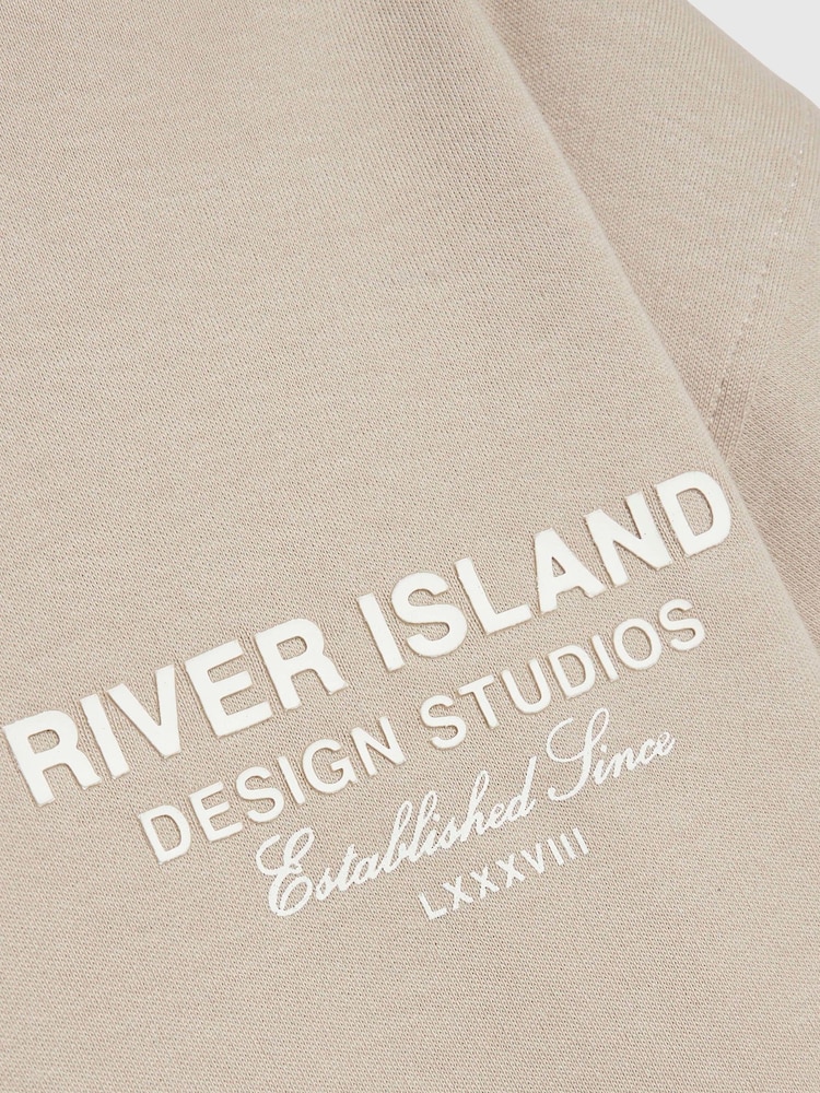 River Island Blue Branded Back Print T-Shirt 3 Pack - Image 2 of 3