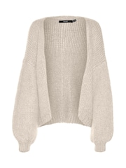 VERO MODA Cream Curve Long Sleeve Open Cardigan - Image 5 of 5