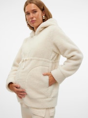 Mamalicious Maternity 3-in-1 Teddy Jacket with Removable Front - Bilde 3 av 7