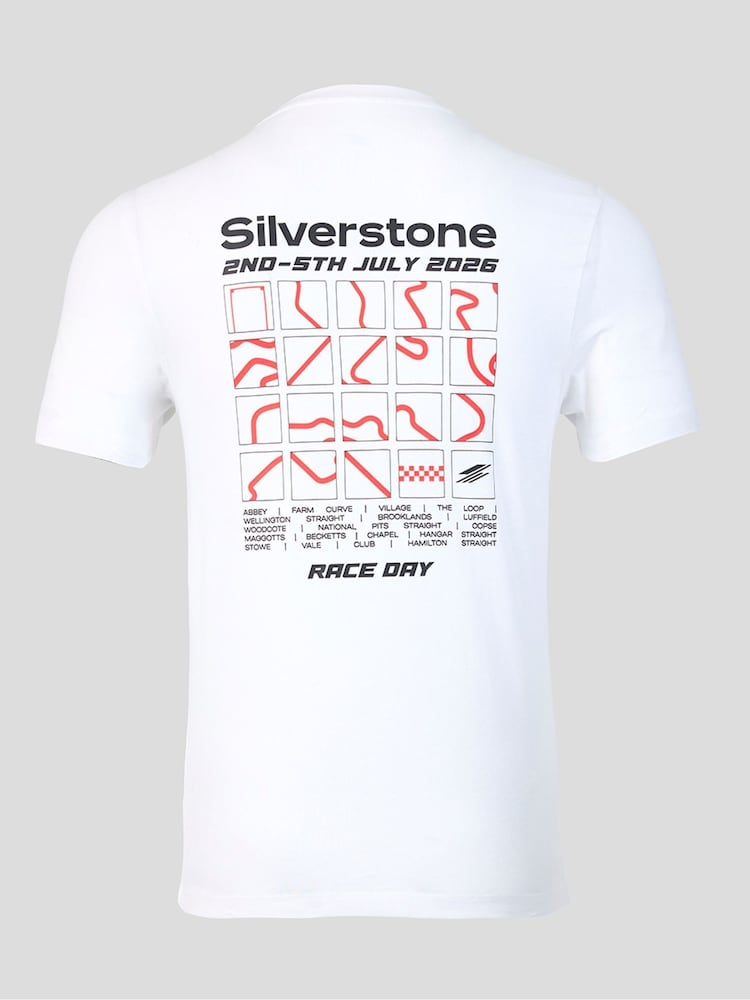 Castore White Silverstone T-Shirt - Image 2 of 4