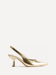 Linzi Gold Alisa Wide Fit Slingback Court Heels - Image 2 of 5