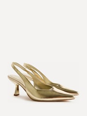 Linzi Gold Alisa Wide Fit Slingback Court Heels - Image 3 of 5
