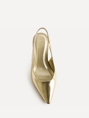 Linzi Gold Alisa Wide Fit Slingback Court Heels - Image 4 of 5
