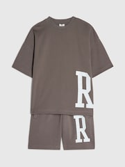 River Island River Varsity T-Shirt & Shorts Set - Bild 2 von 5