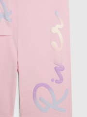 River Island Pink River Logo T-Shirt & Cycle Shorts Set - Image 4 of 5