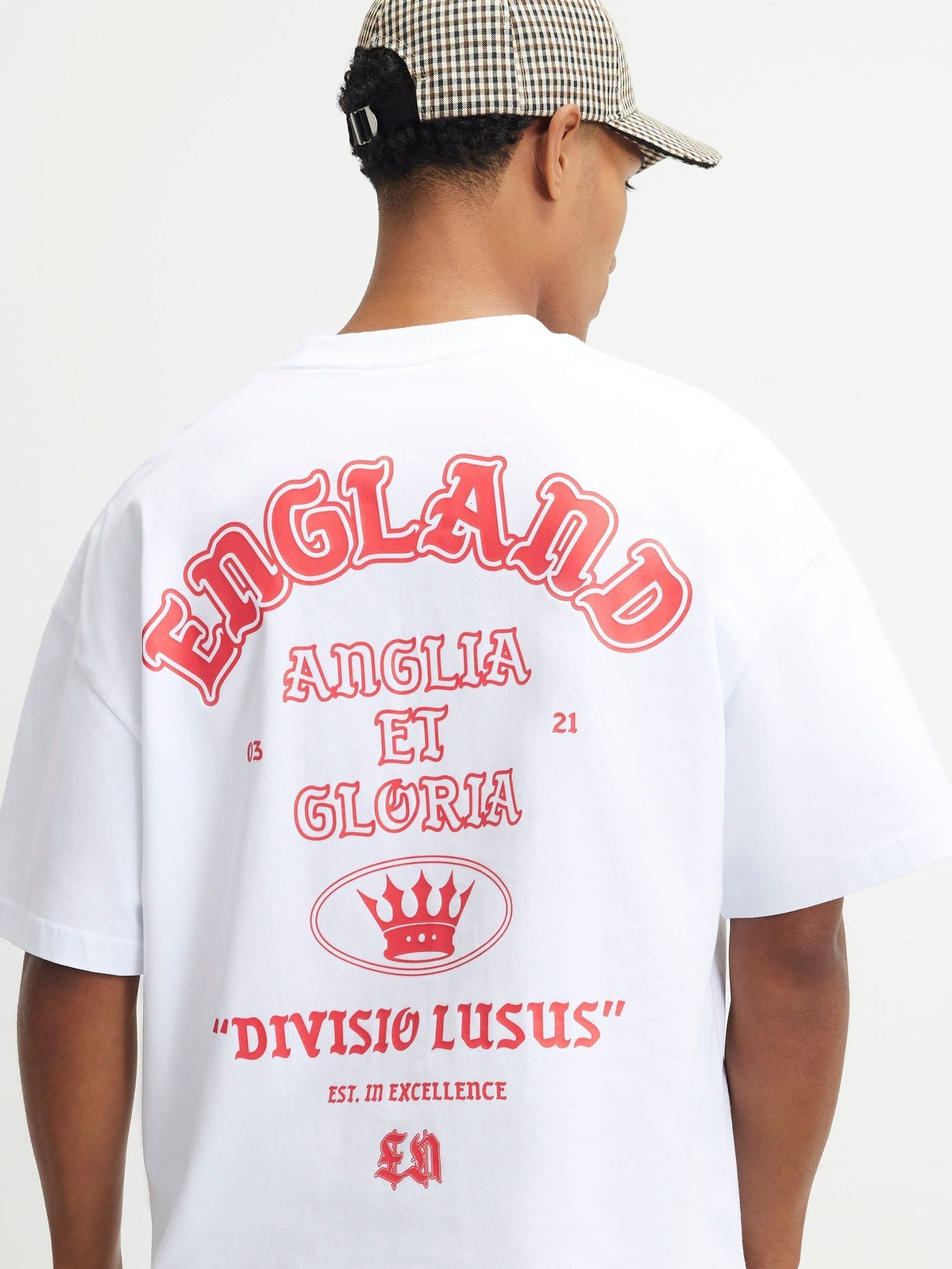 Buy River Island White Oversized England T-Shirt from Next USA