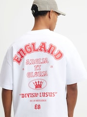River Island White Oversized England T-Shirt - Image 1 of 5
