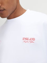 River Island White Oversized England T-Shirt - Image 5 of 5