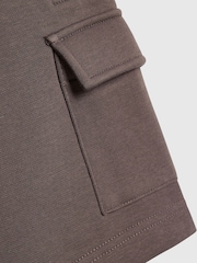 River Island Brown River Varsity Polo Shirt & Shorts Set - Image 5 of 5