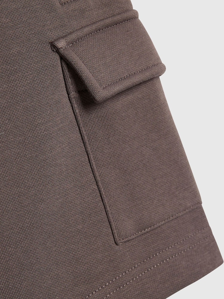 River Island Brown River Varsity Polo Shirt & Shorts Set - Image 5 of 5