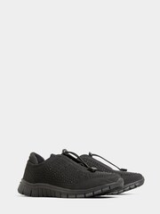 Yours Curve Black Extra Wide Fit Wide Fit Titania Gem Trainers - Image 5 of 5