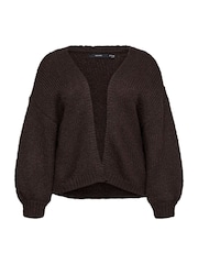 VERO MODA Brown Curve Long Sleeve Open Cardigan - Image 1 of 1
