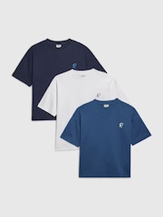 River Island River Logo Oversized T-Shirts 3 Pack - صورة 2 من 4