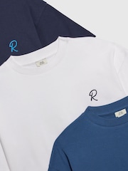River Island River Logo Oversized T-Shirts 3 Pack - صورة 3 من 4