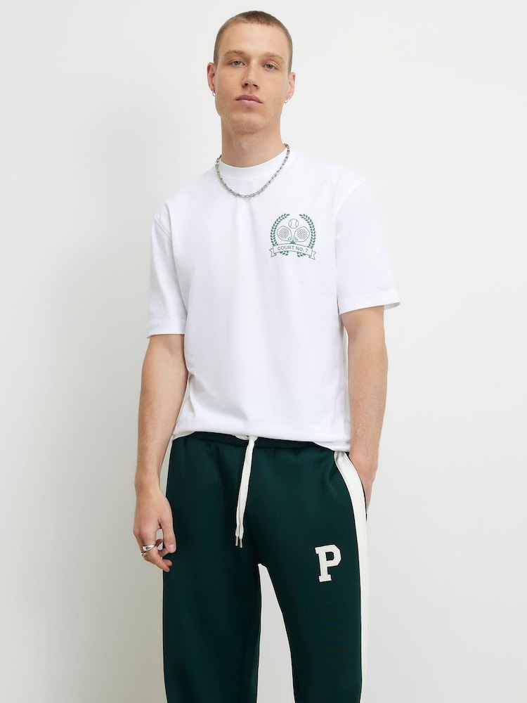 River Island White Padel Social Regular Fit T-Shirt - Image 2 of 4 River Island White Padel Social Regular Fit T-Shirt - Image 2 of 4