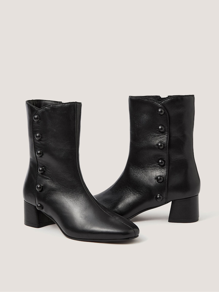 Monsoon Hettie Leather Ankle Boots - Bild 1 von 3 Monsoon Hettie Leather Ankle Boots - Bild 1 von 3