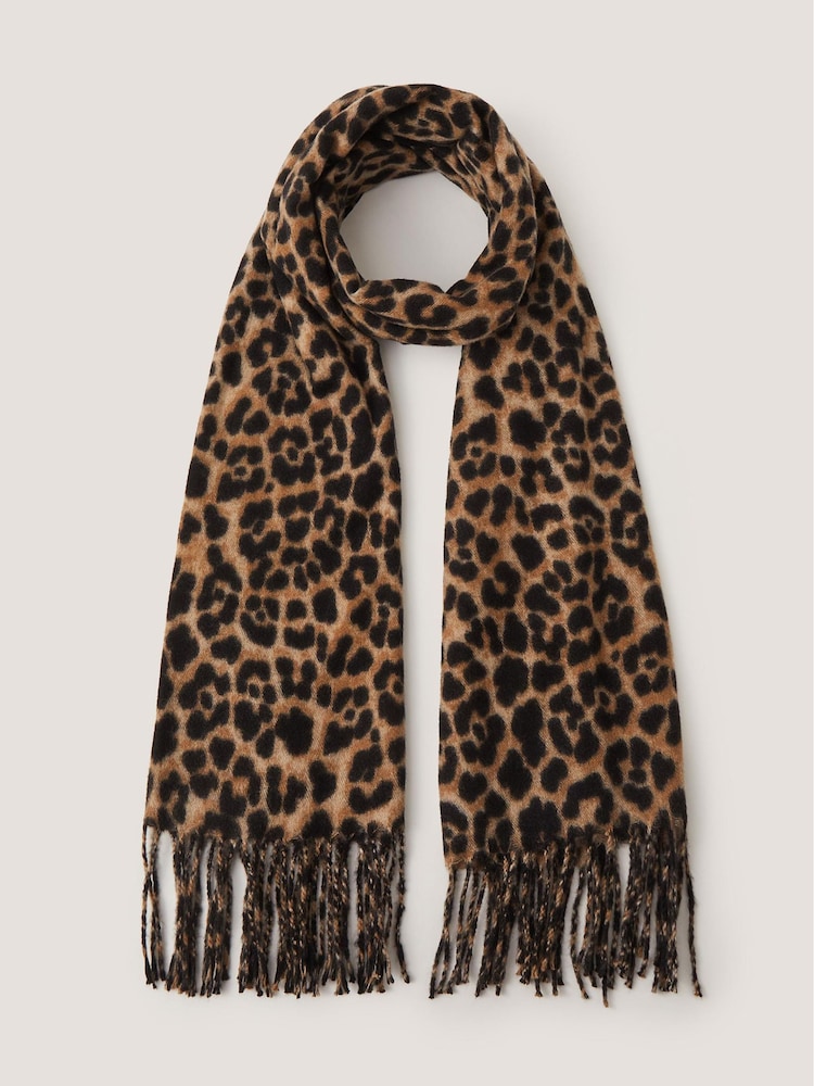 Monsoon Ginny Leopard басылған шарфы - 1суретінің 1 суреті