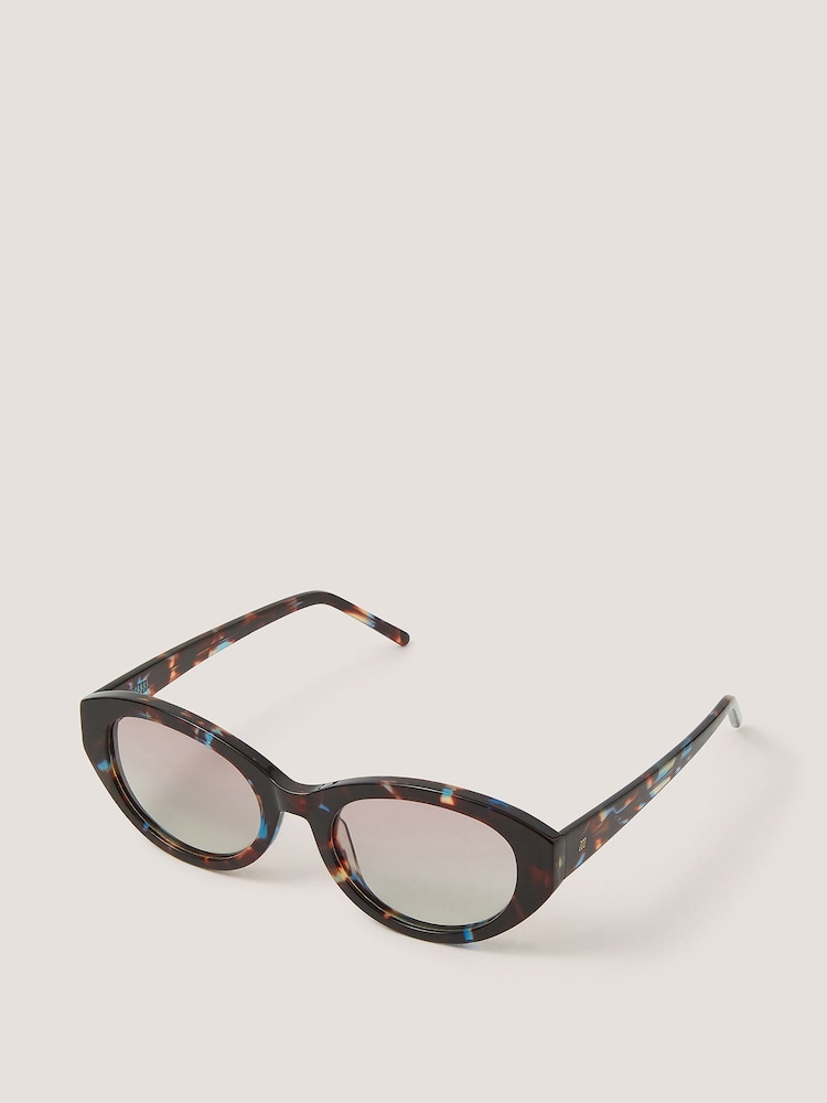 Gafas de sol ovaladas Monsoon de acetato con montura de carey - Imagen 1 de 3