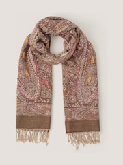 Monsoon Katia Paisley Embroidered Scarf - Imaginea 1 din 3