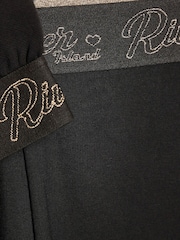 Schwarz - River Island Split Back Logo Sweatshirt & Leggings Set - Bild 5 von 5