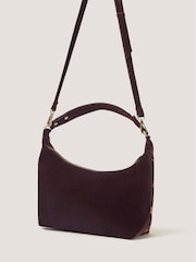 Monsoon Brown Hatti Embroidered Velvet Crossbody Bag - Image 3 of 4