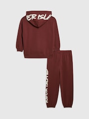 River Island Orange River Branded Hoodie & Jogger Set - Image 2 of 5