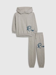 River Island River Logo Hoodie & Jogger Set - 5şəkildən 1 şəkil