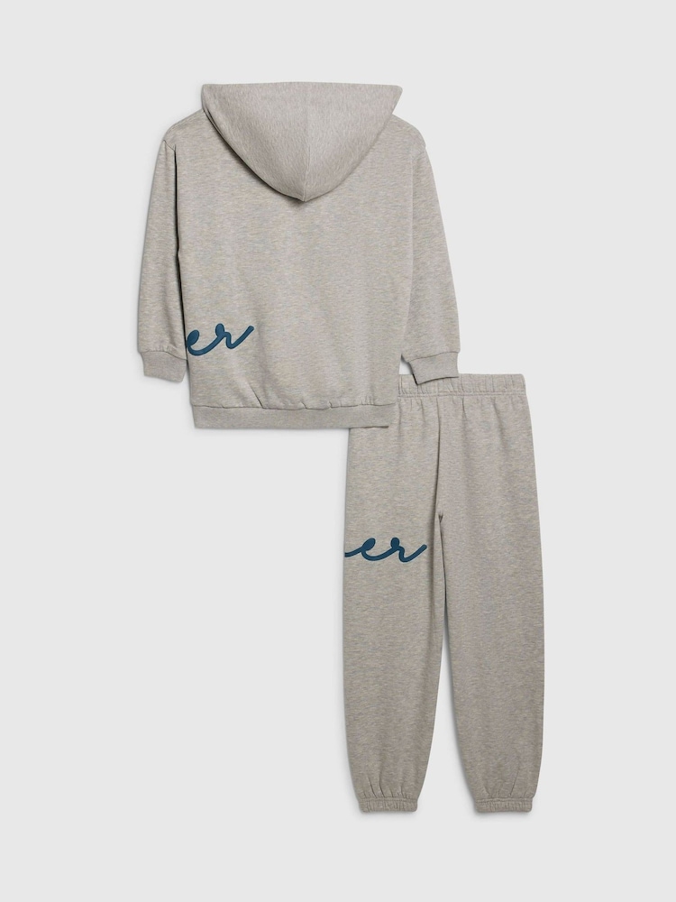River Island River Logo Hoodie & Jogger Set - 5şəkildən 2 şəkil