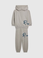 River Island River Logo Hoodie & Jogger Set - 5şəkildən 3 şəkil