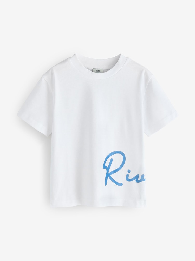 River Island Blue River Logo Regular Fit T-Shirt 2 Pack - Image 3 of 3 River Island Blue River Logo Regular Fit T-Shirt 2 Pack - Image 3 of 3