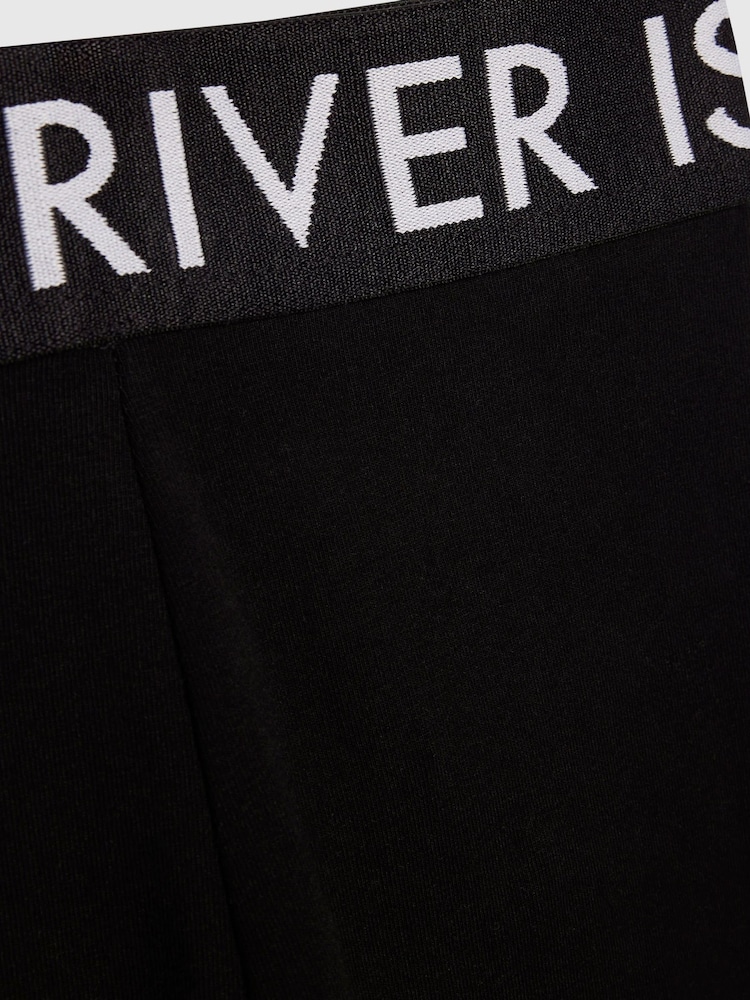 River Island Blue Six Seven Girls Club T-Shirt & Cycle Short Set - Image 5 of 5