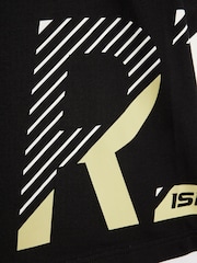 River Island Black River Athelesuire T-Shirt & Shorts Set - Image 4 of 5