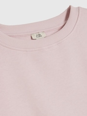 River Island Pink Split Back Logo Sweatshirt & Leggings Set 3 Piece - Image 3 of 4