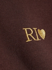 River Island Brown Split Back Logo Sweatshirt & Leggings Set - Image 4 of 5