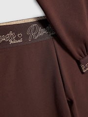 River Island Brown Split Back Logo Sweatshirt & Leggings Set - Image 5 of 5