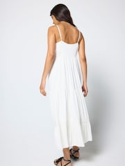 SCAMP & DUDE White Pintuck Midi Sundress - Image 4 of 4