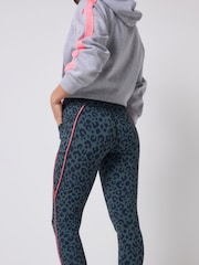 SCAMP & DUDE Green Candy Leopard Activewear Leggings - Image 3 of 4