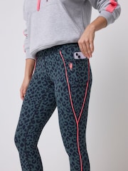SCAMP & DUDE Green Candy Leopard Activewear Leggings - Image 4 of 4
