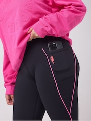 SCAMP & DUDE Black Full Length Active Leggings with Pockets - Image 4 of 4