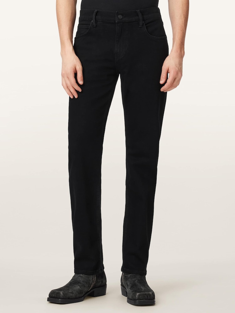 AllSaints Black Sid Comfort Jeans - Image 1 of 8 AllSaints Black Sid Comfort Jeans - Image 1 of 8