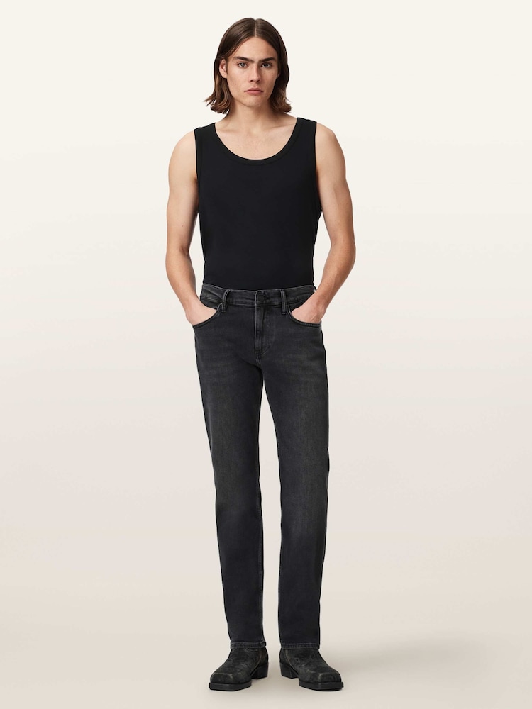 AllSaints Black Sid Comfort Jeans - Image 2 of 7 AllSaints Black Sid Comfort Jeans - Image 2 of 7