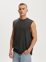Cotton On Grey Everyday Fit Muscle Tank - Image 1 of 4