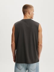 Cotton On Grey Everyday Fit Muscle Tank - Image 2 of 4