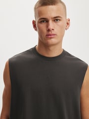 Cotton On Grey Everyday Fit Muscle Tank - Image 4 of 4