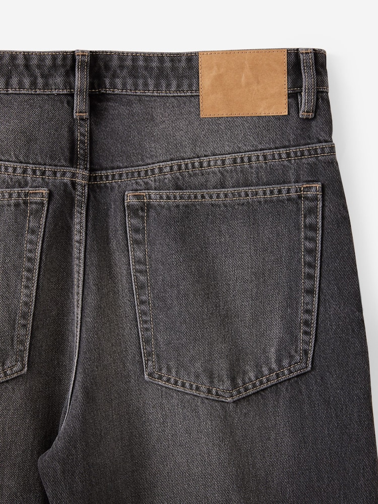 Cotton On Black Relaxed Baggy Jeans - Image 9 of 9