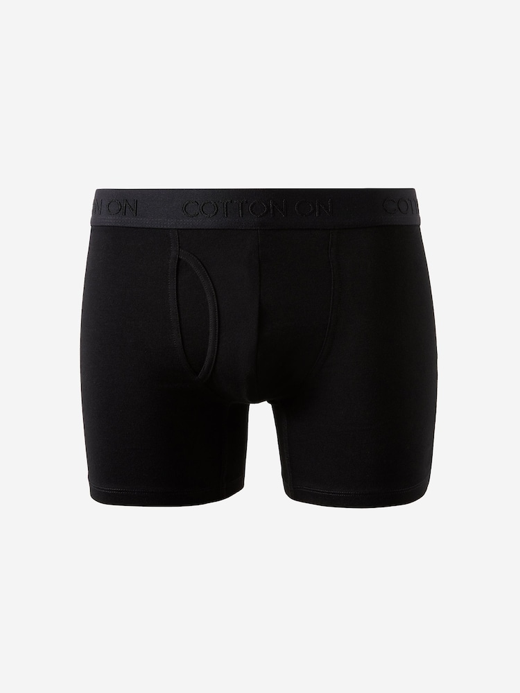 Μαύρο - Cotton On Mens Cotton Boxer Briefs 3 Pack - Εικόνα 2 από 2