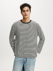 Vintage White - Cotton On Regular Fit Long Sleeve T-Shirt - Imaginea 1 din 4
