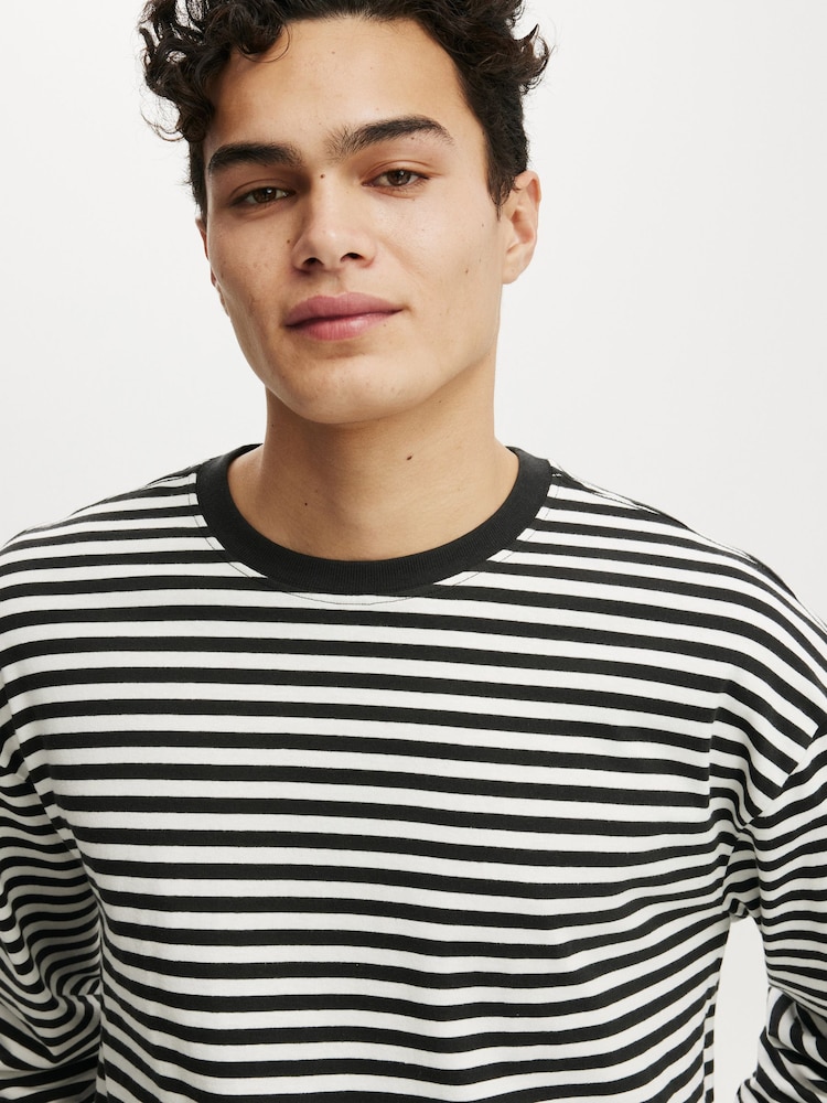 Vintage White - Cotton On Regular Fit Long Sleeve T-Shirt - Imaginea 4 din 4