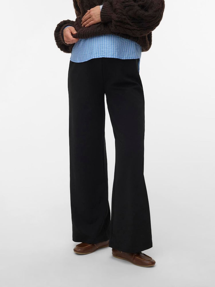 Mamalicious Maternity High Waisted Jersey Trousers - Imaginea 1 din 4